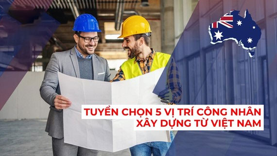 Tuyển chọn (05) vị trí công nhân xây dựng từ Việt Nam